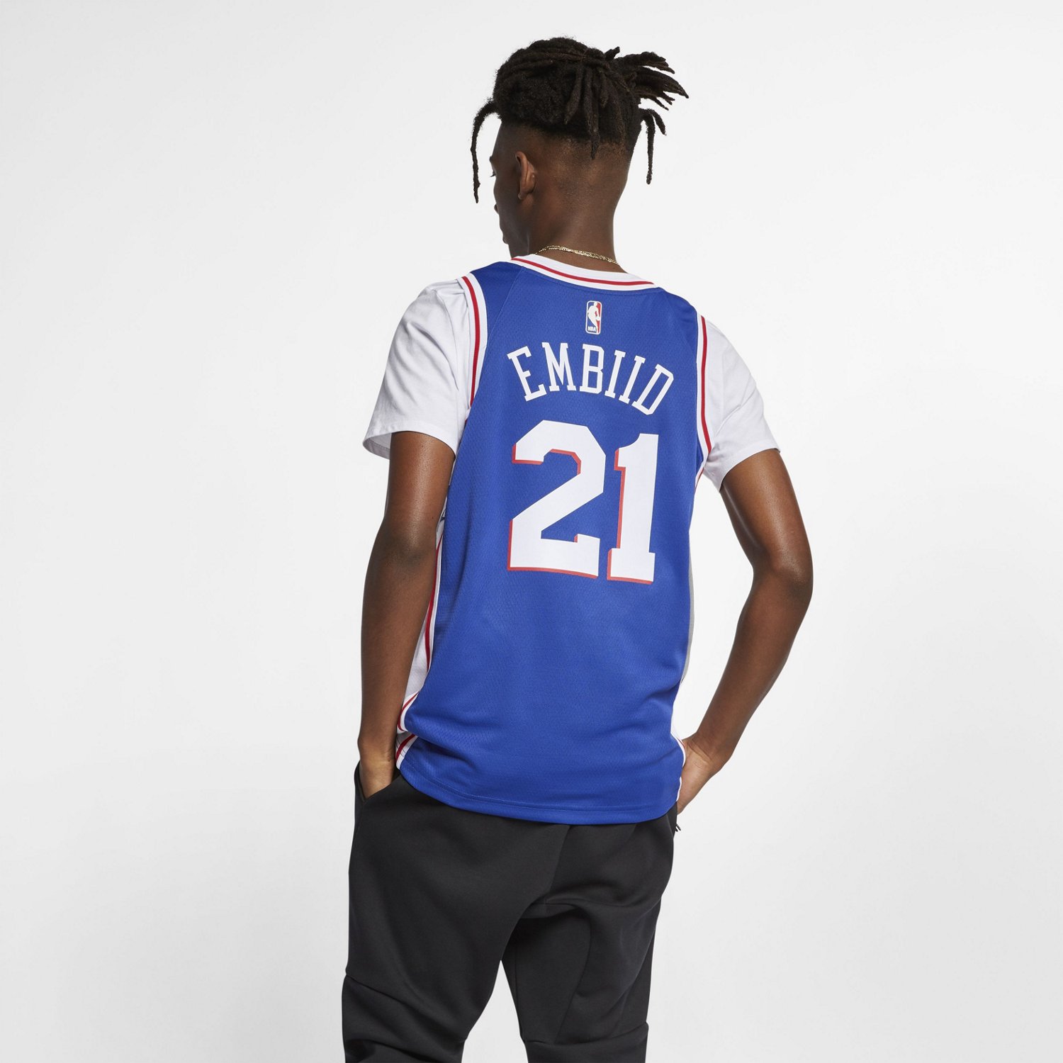 Men's Philadelphia 76ers Joel Embiid Nike Black 2020/21 City