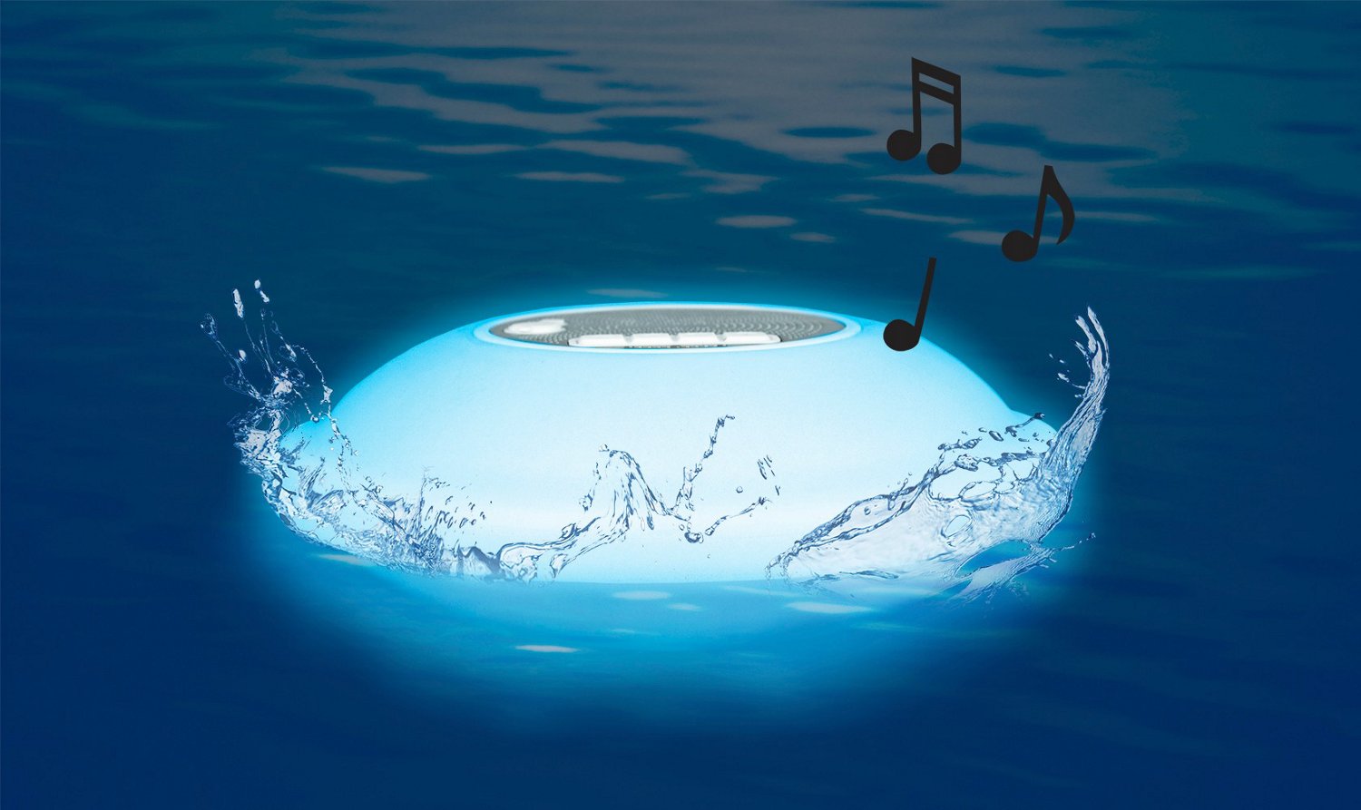 Poolmaster Floating Light-Up Wireless Speaker                                                                                    - view number 2