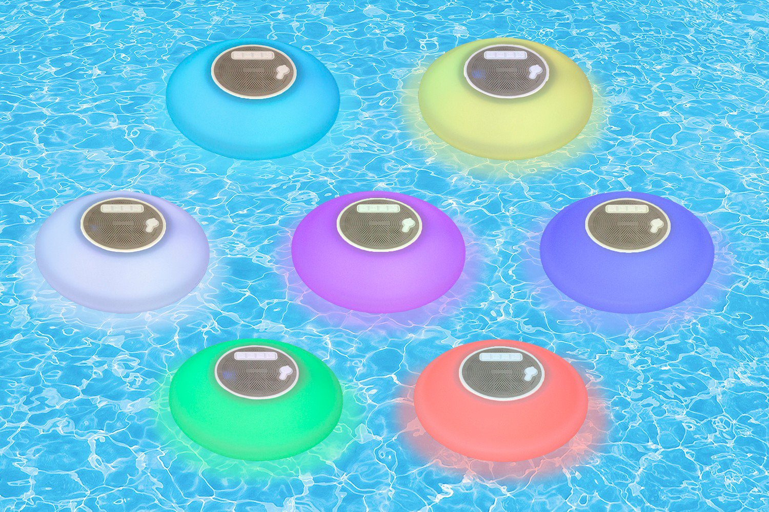 Poolmaster Floating Light-Up Wireless Speaker                                                                                    - view number 3