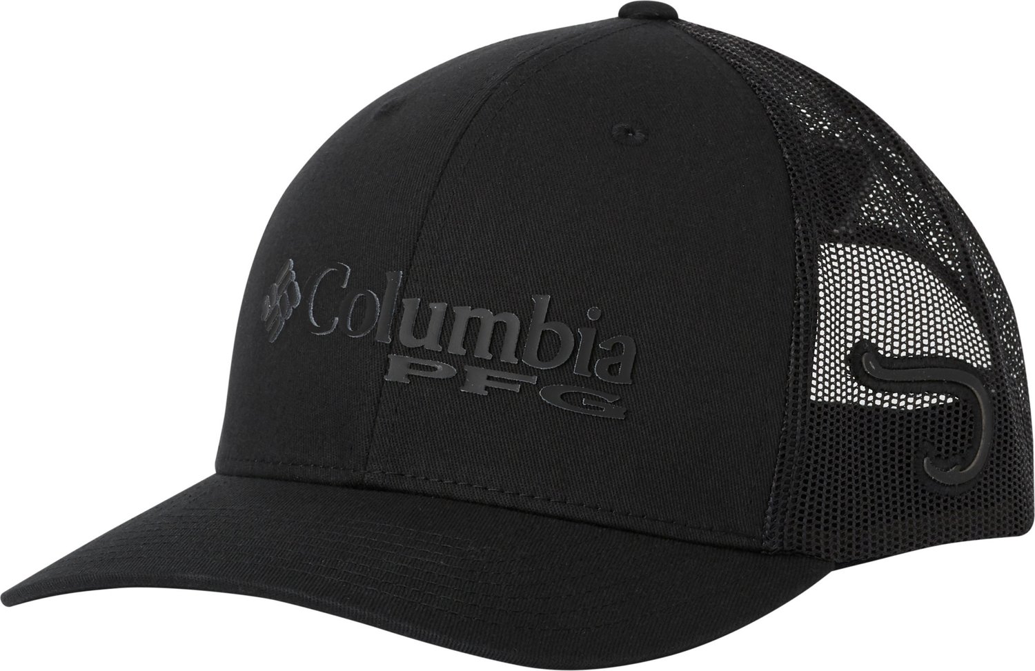 Columbia Men's North Texas Mean Green Black PFG Mesh Adjustable Hat