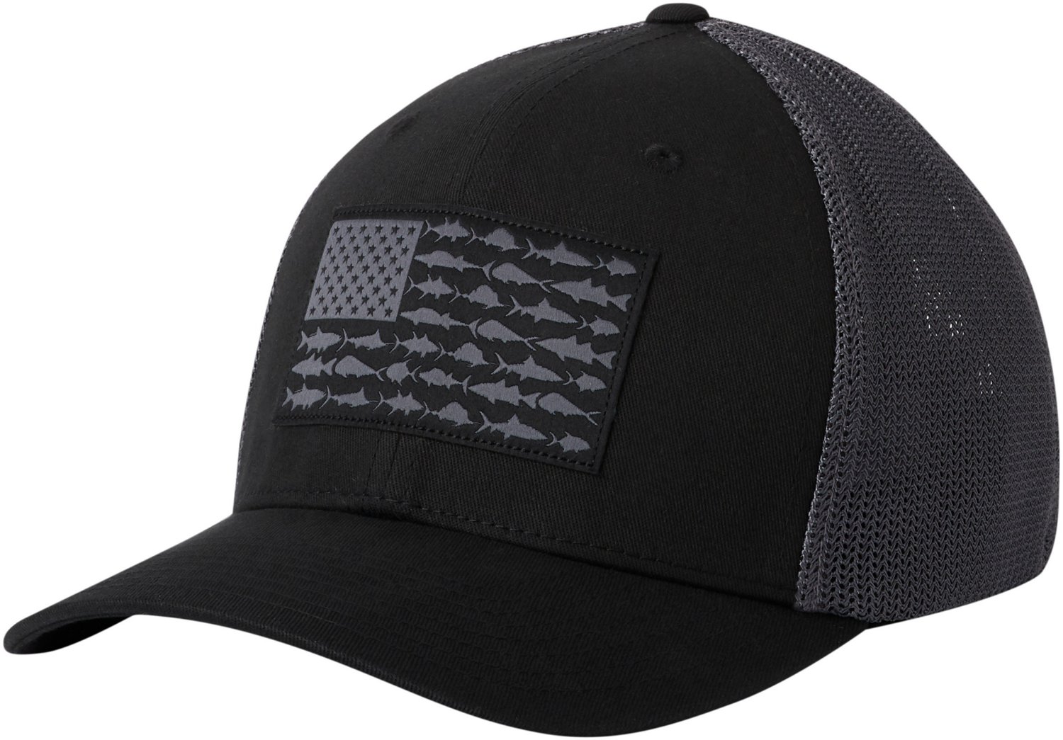 Columbia Sportswear Men's PFG Mesh Fish Flag Ball Cap