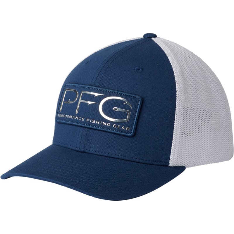 Columbia Sportswear Men's PFG Mesh Hooks Ball Cap Dk Blue, Small/Medium - Men's Hunting/Fishing Headwear at Academy Sports