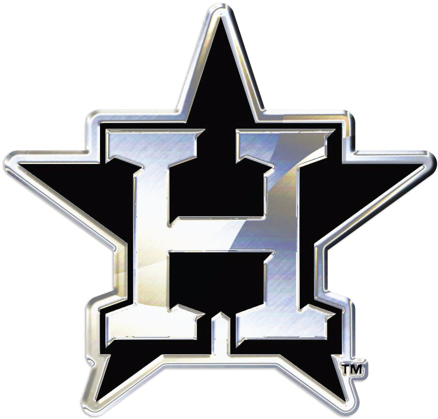 WinCraft Houston Astros Chrome Free Form Auto Emblem