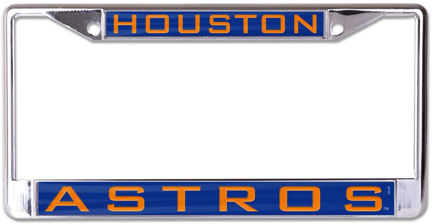 WinCraft Houston Astros Metal License Plate Frame Academy