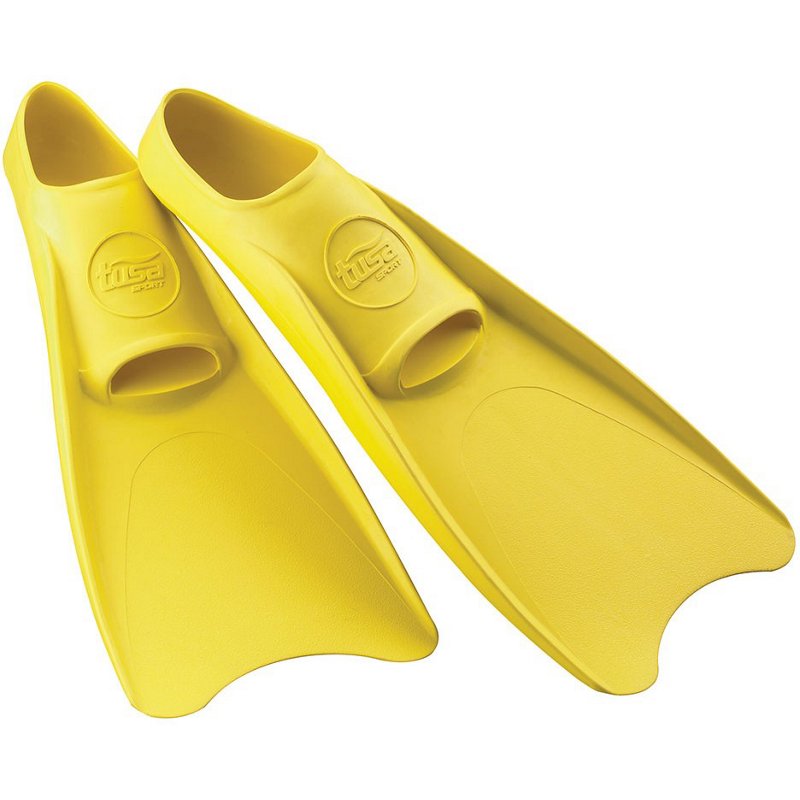 TUSA Full Foot Rubber Snorkeling Fins Yellow, Large - Swim And Diving Accessories at Academy Sports