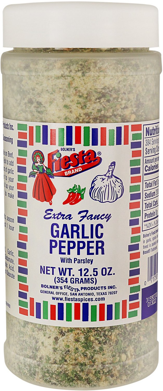 Bolner's Fiesta Extra Fancy Salt-Free Lemon Pepper Plus Recipe Booklet Bundle, 24 Ounces