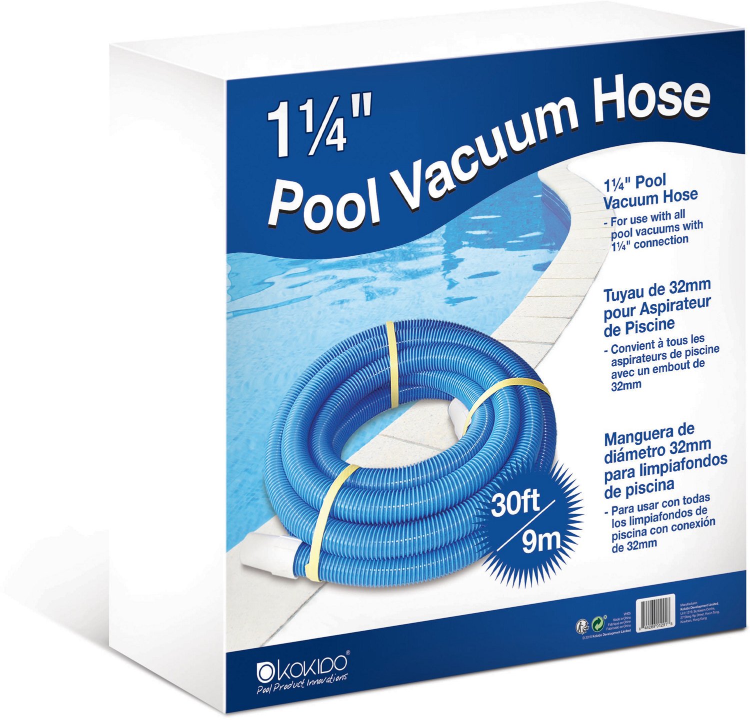 JED Pool Vacuum Hose, 1-1/4-In. x 27-Ft.