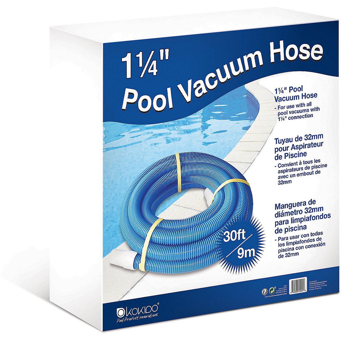 Kokido 1-1/4 in x 9 m Extruded PE Vacuum Pool Hose                                                                               - view number 2