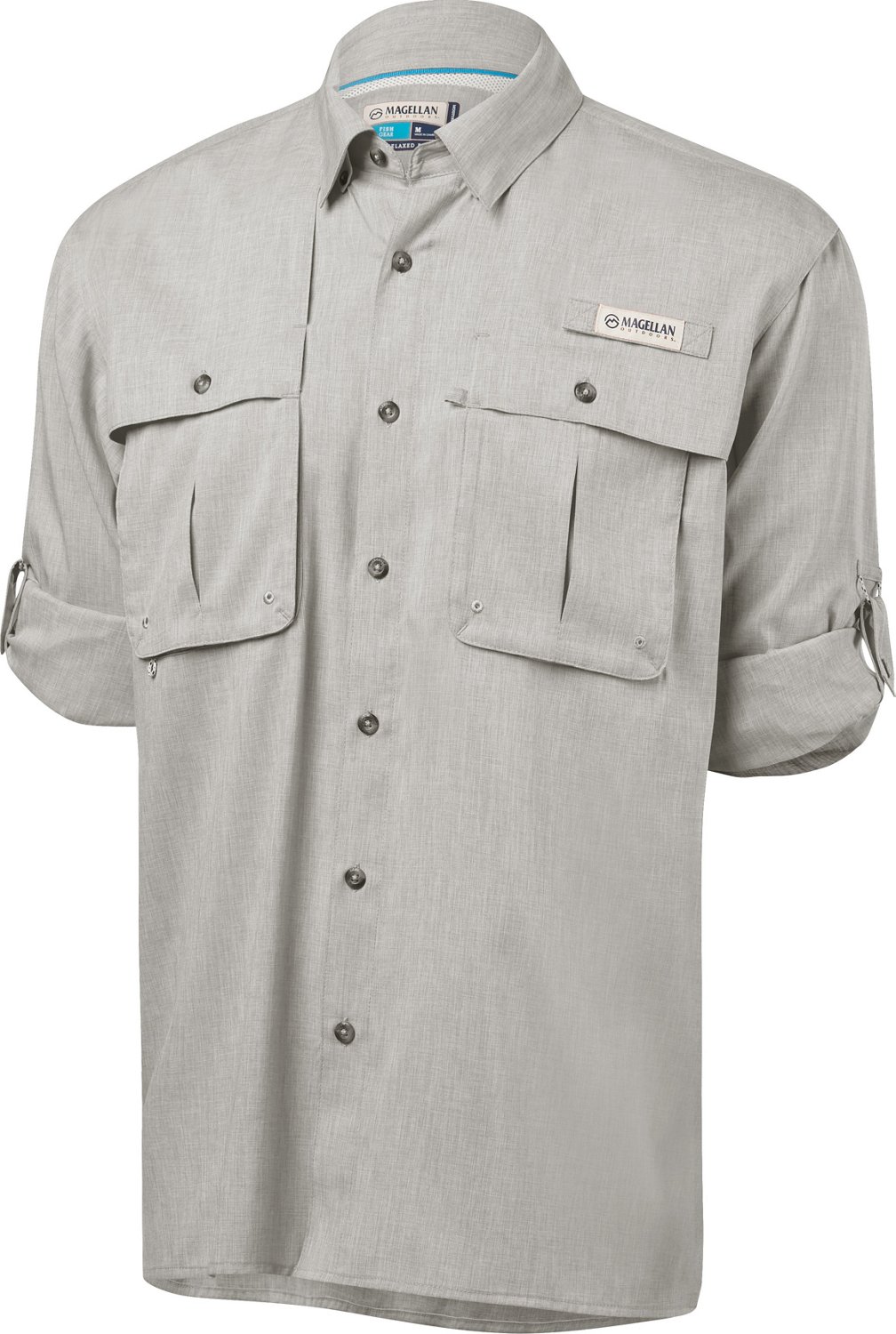 Magellan Outdoors Men's Aransas Pass Heather Long Sleeve Fishing Shirt - view number 3
