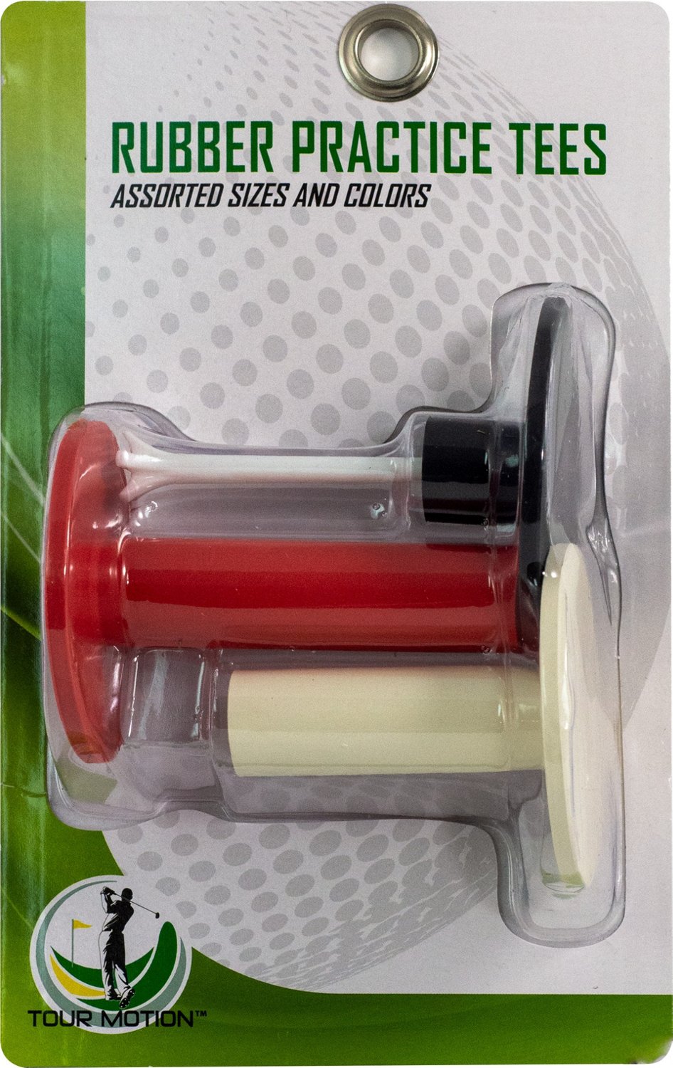 Tour Motion Rubber Practice Gold Tees 3-Pack - view number 2