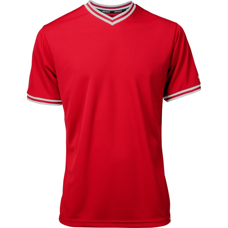 Marucci Youth Performance V-neck Jersey Red, X-Large - Youth Baseball Tops/Bttm at Academy Sports