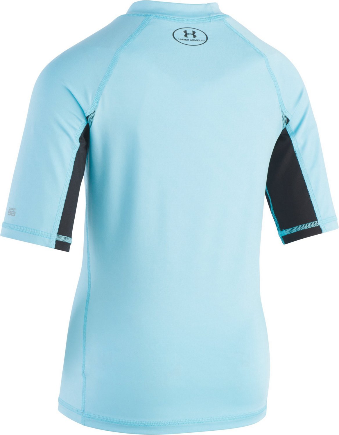 Under Armour Boys' H20 Reveal Short Sleeve Rash Guard                                                                            - view number 2