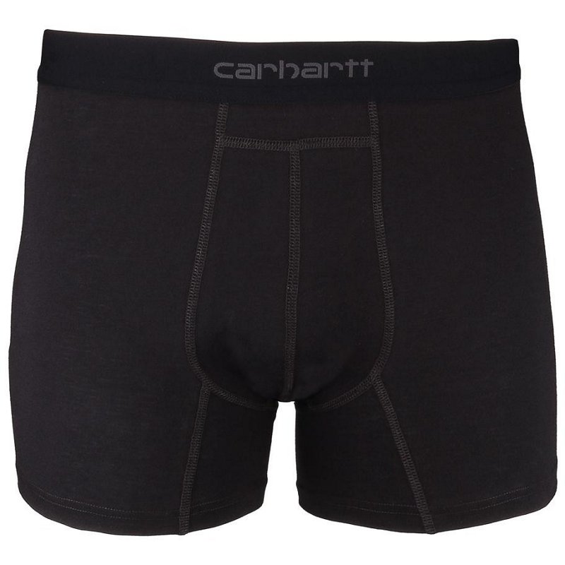 Carhartt Men's Cotton-Poly Boxer Briefs 2-Pack Black, X-Large - Work Headwear/Accessories at Academy Sports