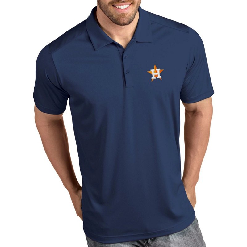 Antigua Men's Navy Houston Astros Tribute Polo - Navy