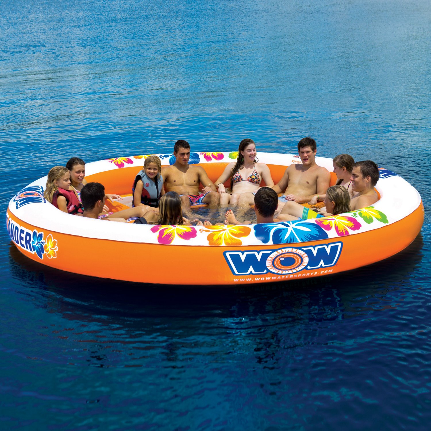 WOW Watersports Stadium Islander 12-Person Inflatable Pool Lounge | Academy