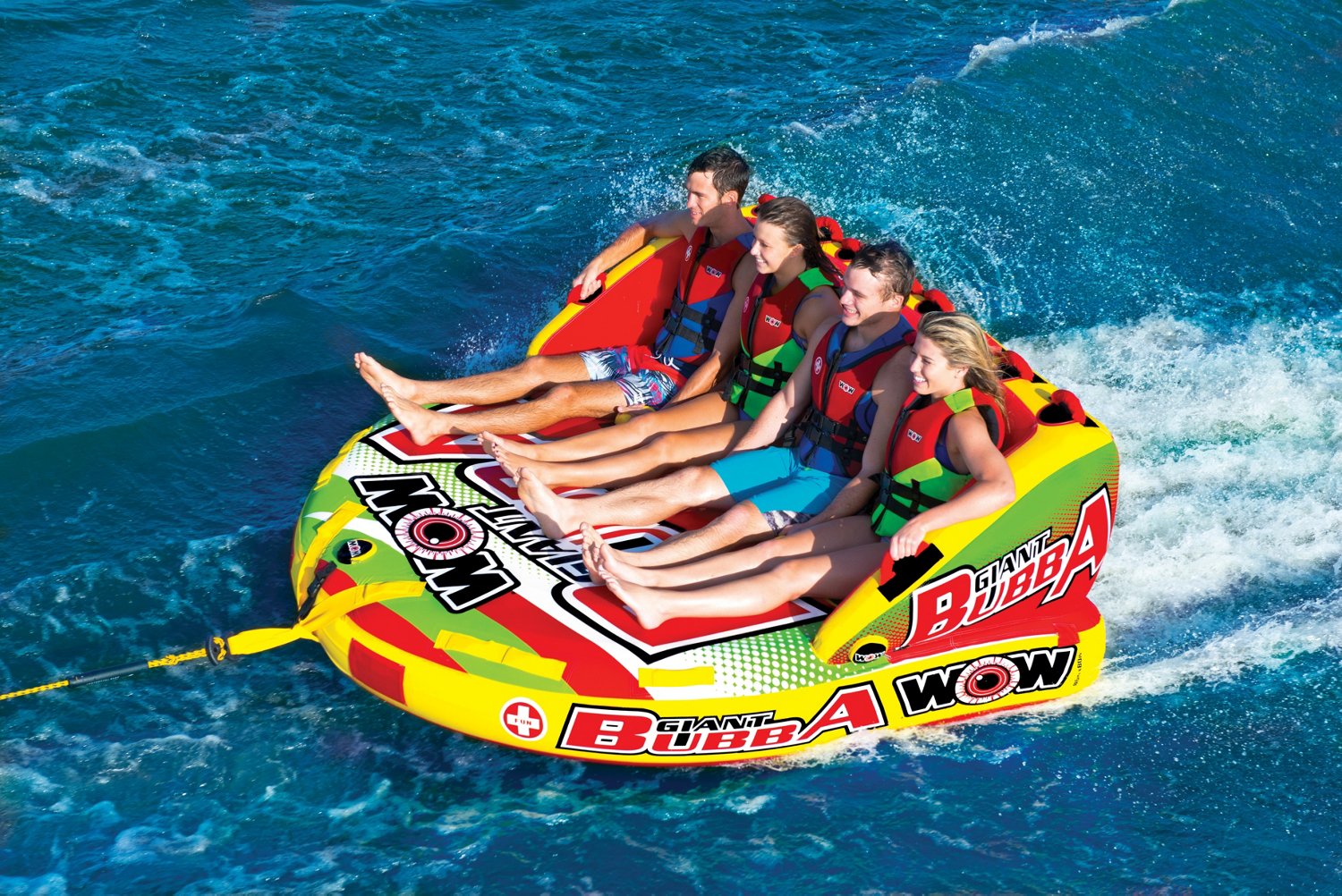 WOW Watersports Giant Bubba 4-Person Inflatable Towable Tube - view number 2