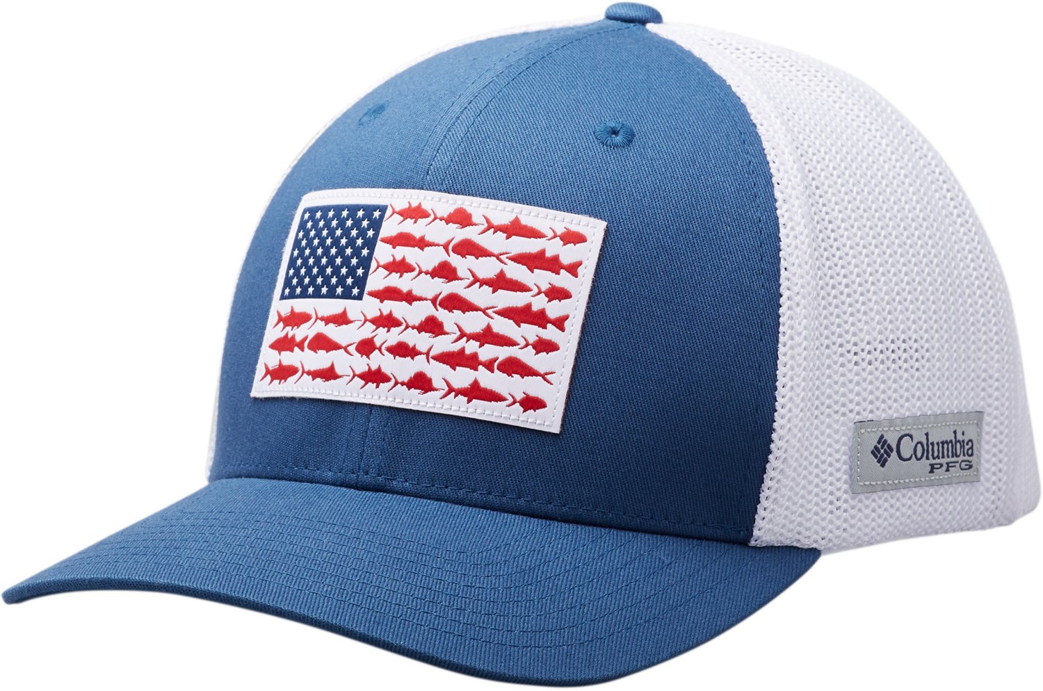 Columbia Sportswear Men's PFG Mesh Fish Flag Ball Cap                                                                            - view number 1
