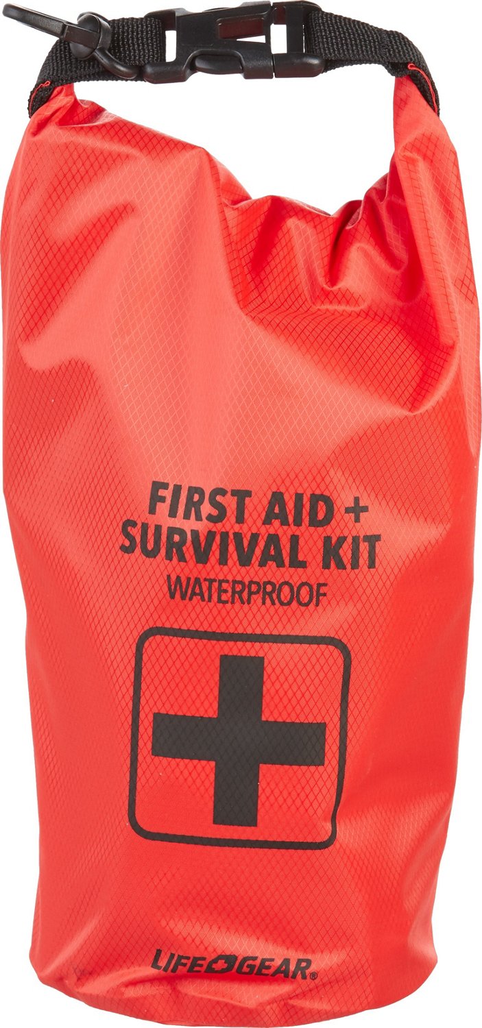 Life Gear 130-Piece Dry Bag First Aid and Survival Kit