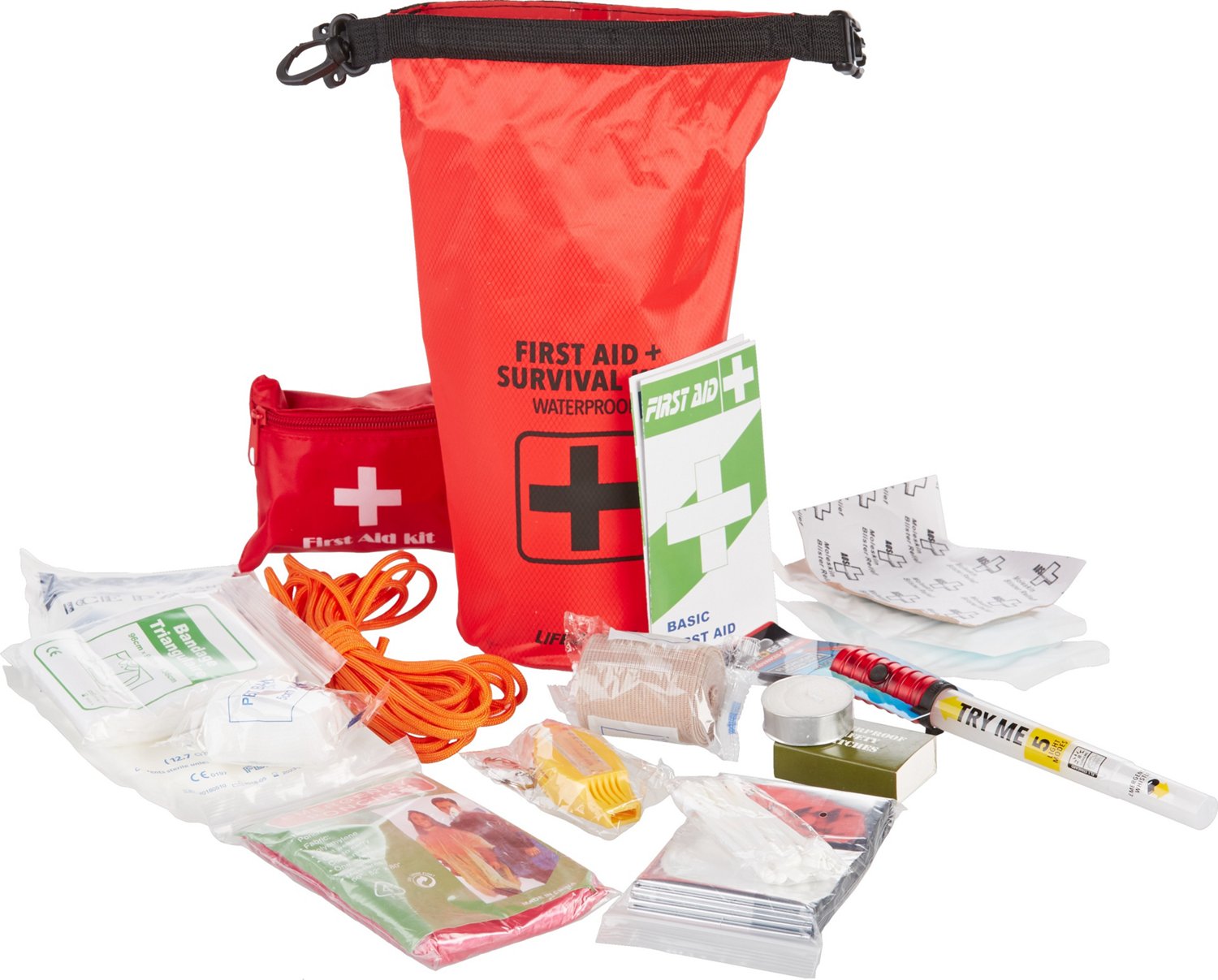 Life Gear 130-Piece Dry Bag First Aid and Survival Kit
