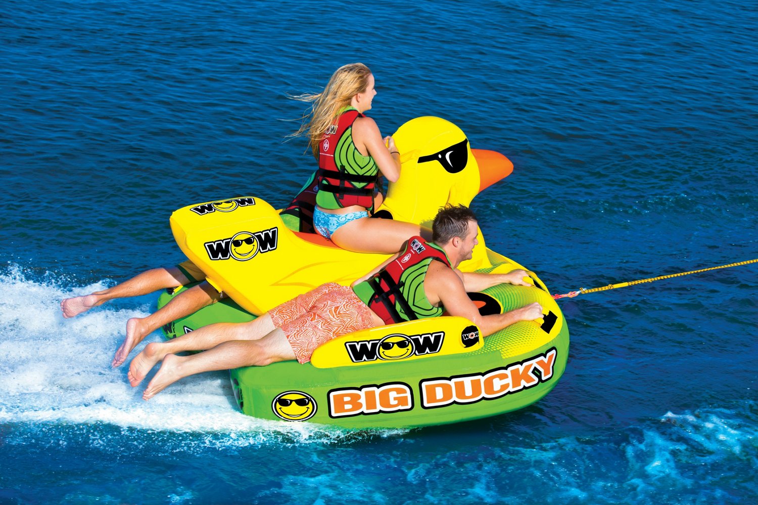 WOW Watersports Big Ducky 3Person Inflatable Towable Tube Academy