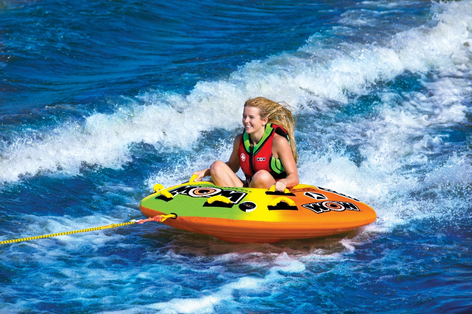 WOW Watersports UTO Galaxy 2Person Inflatable Towable Tube Academy