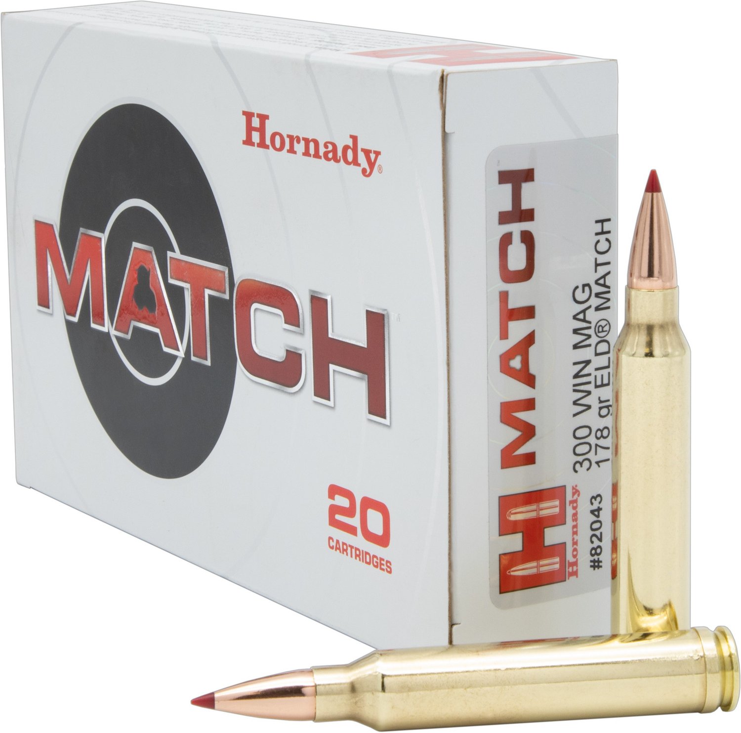 Hornady ELD Match .300 Winchester Magnum 178-Grain Rifle Ammunition