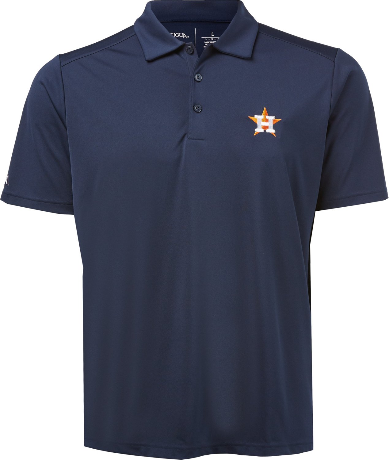 Antigua Men's Houston Astros Par 3 Polo Shirt