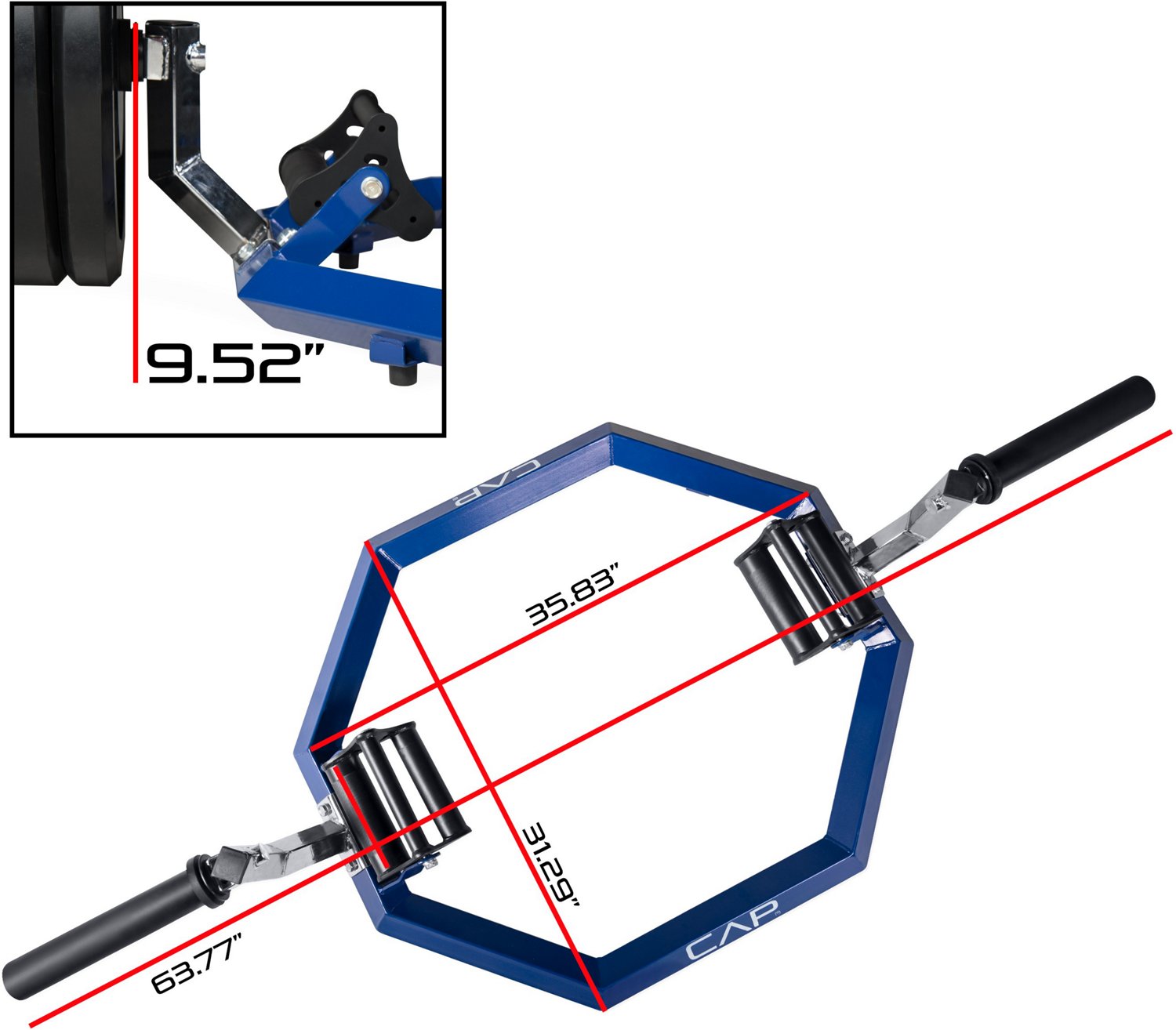 CAP Barbell Olympic Super Trap, Shrug and Dead Lift Bar - view number 2
