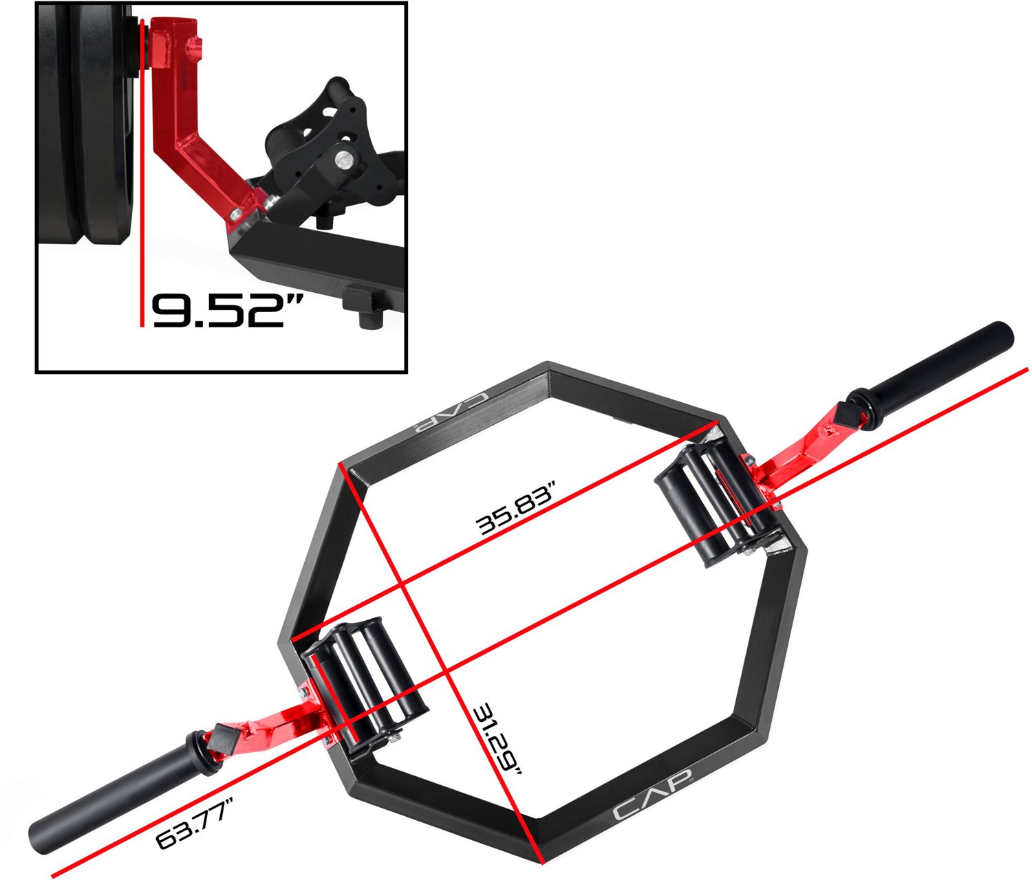CAP Barbell Olympic Super Trap, Shrug and Dead Lift Bar - view number 2