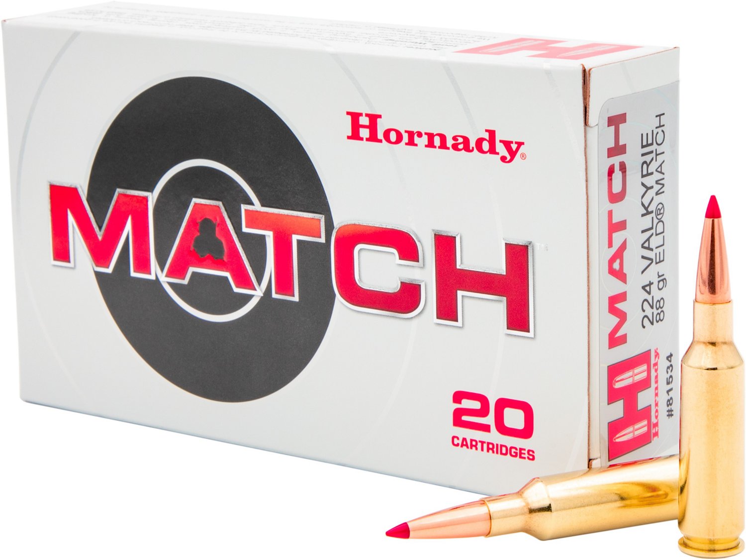 【通販激安】 .224 Match ELD Hornady Valkyrie Ammunition Rifle 88-Grain 邦楽