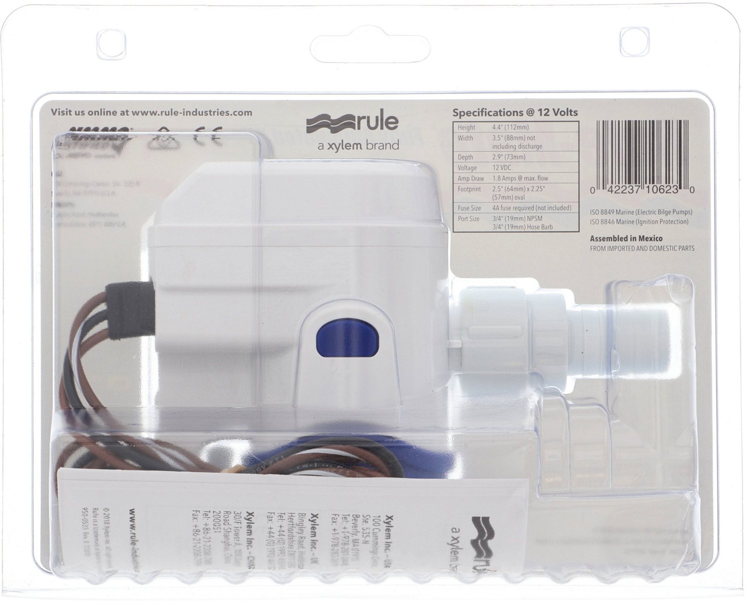 Rule Rule-Mate 500 gph Automatic 12 V Bilge Pump                                                                                 - view number 4