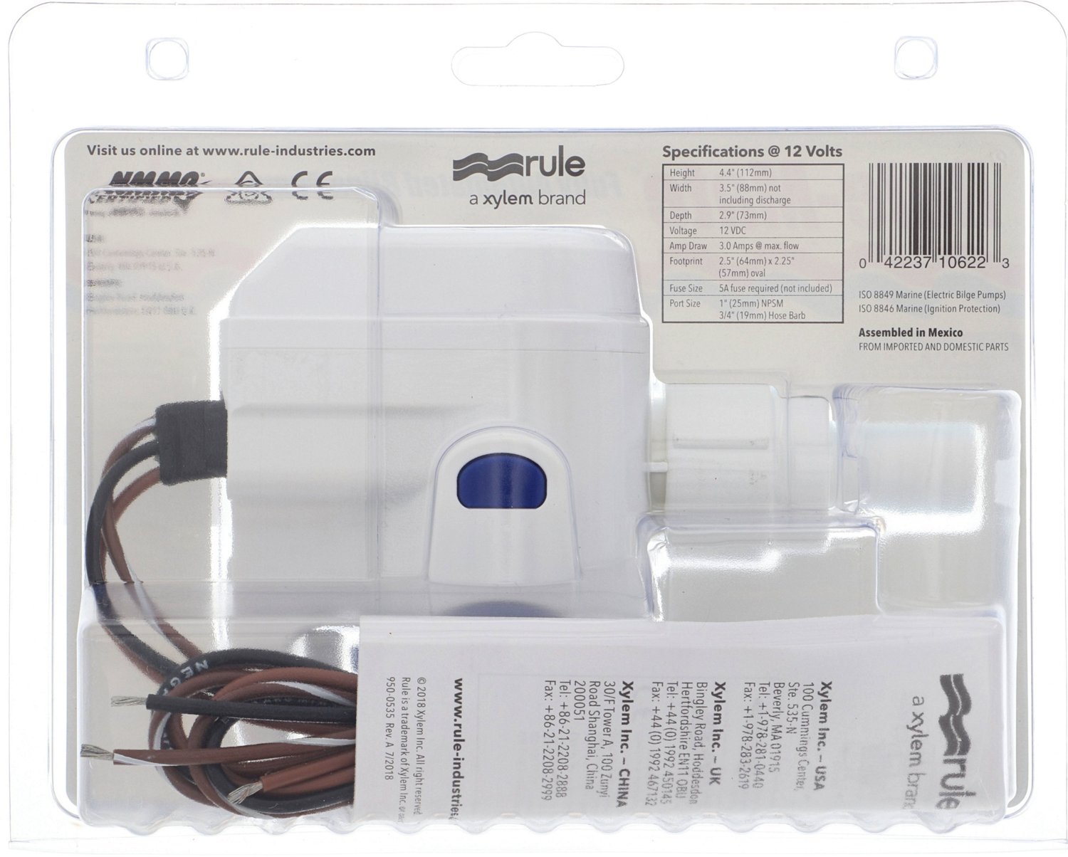 Rule Rule-Mate 800 gph Automatic 12 V Bilge Pump - view number 4