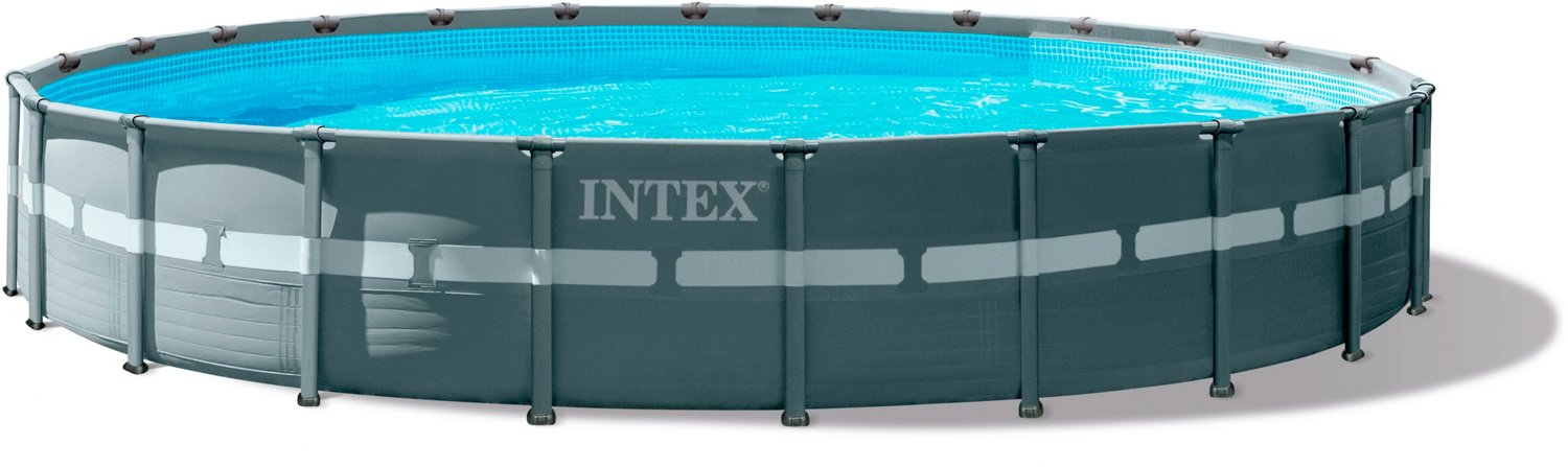 kijk in oorlog rek INTEX Ultra XTR 24ft x 52in Round Frame Pool Set | Academy