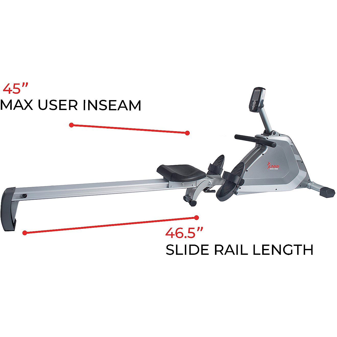 Sunny Health & Fitness SF-RW5854 Magnetic Rowing Machine                                                                         - view number 3