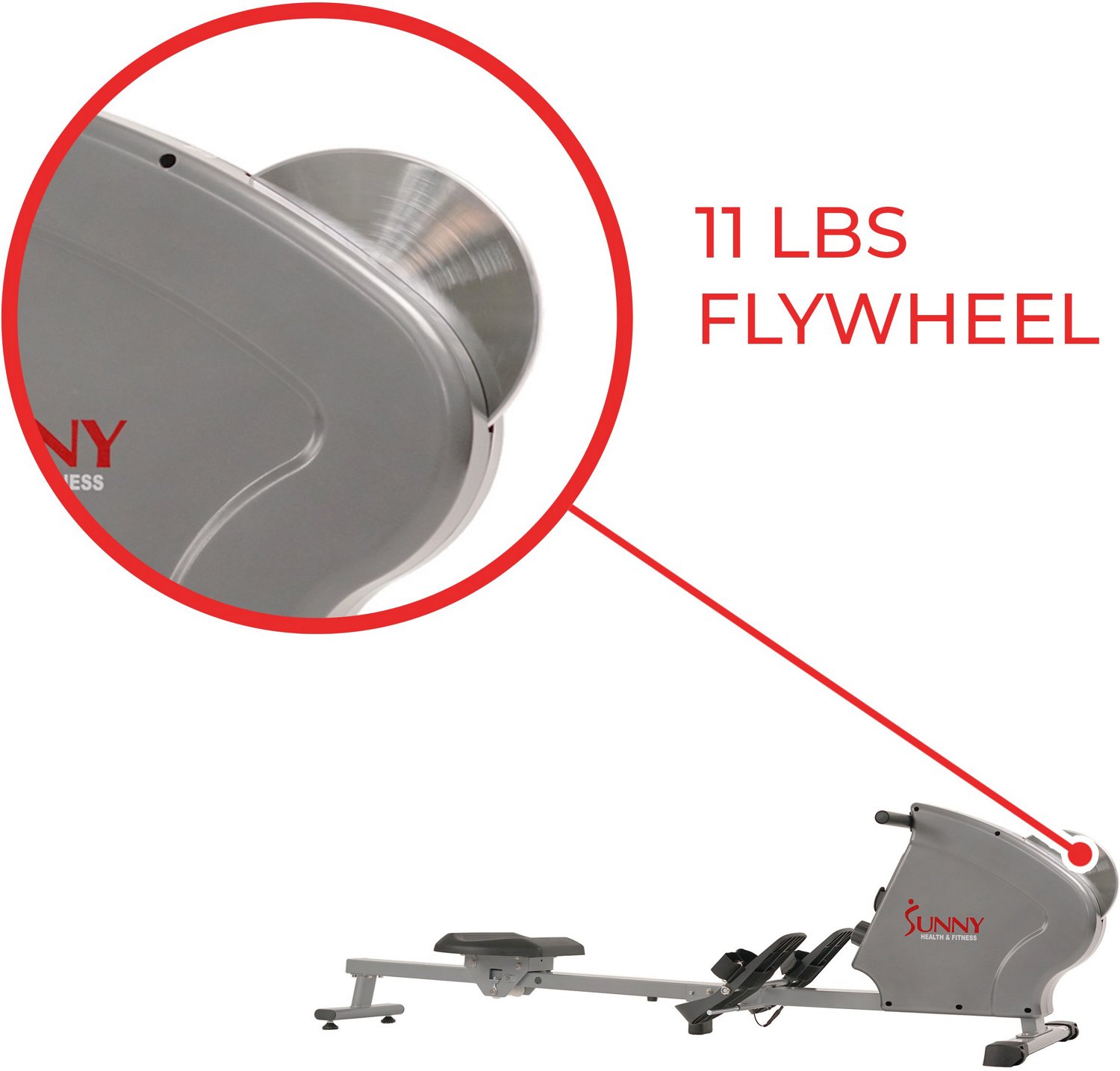 Sunny Health & Fitness Magnetic Flywheel Rowing Machine                                                                          - view number 6