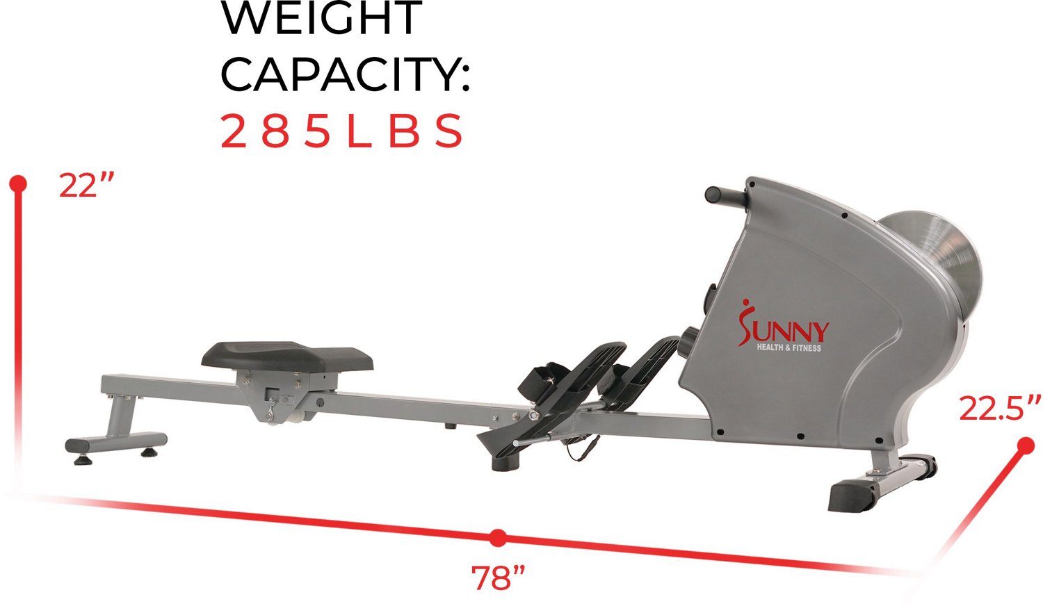 Sunny Health & Fitness Magnetic Flywheel Rowing Machine                                                                          - view number 4