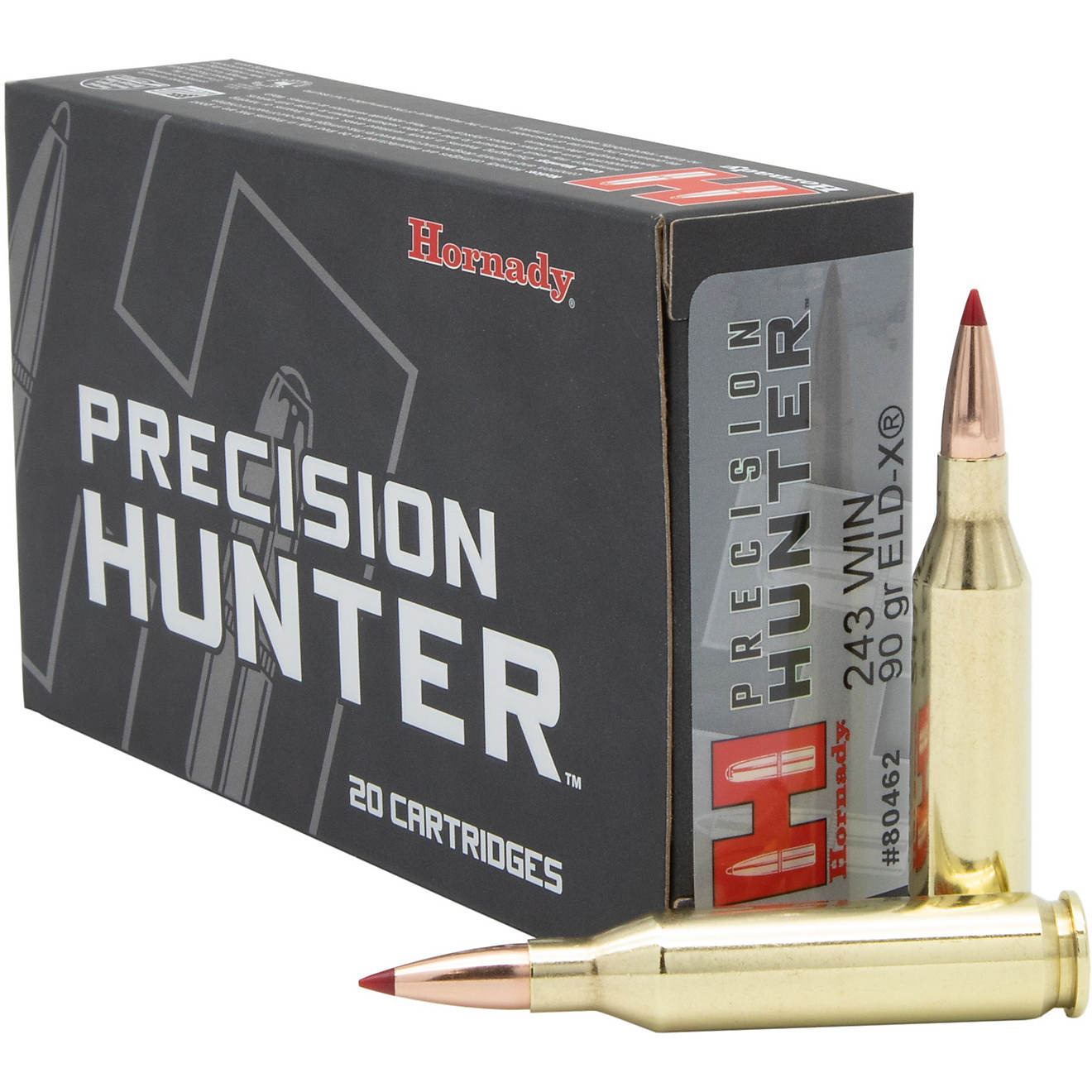 Hornady ELD-X Precision Hunter .243 Winchester 90-Grain Rifle Ammunition - 20 Rounds                                             - view number 1