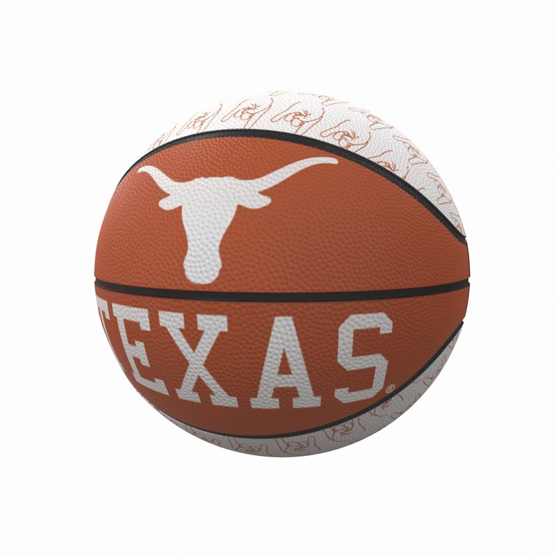 Logo Brands Logo University of Texas Repeating Logo Mini Basketball Orange Dark - NCAA Novelty at Academy Sports