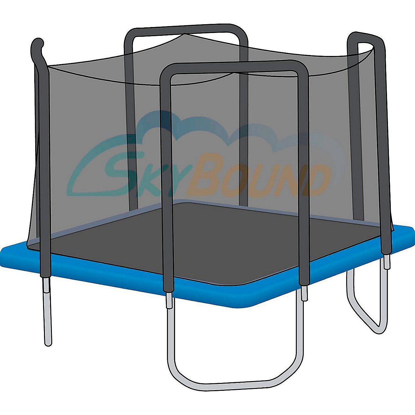 SkyBound 13 ft x 13 ft Square Trampoline Net                                                                                     - view number 5