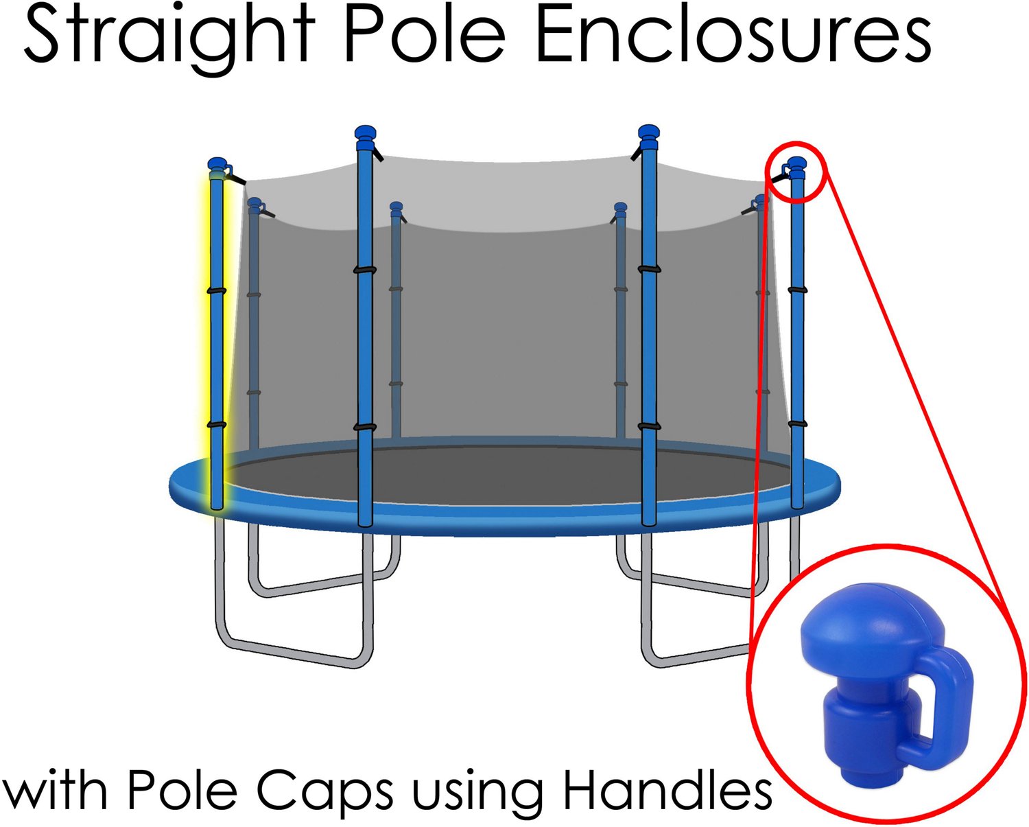 SkyBound 15 ft Round Trampoline Net Academy