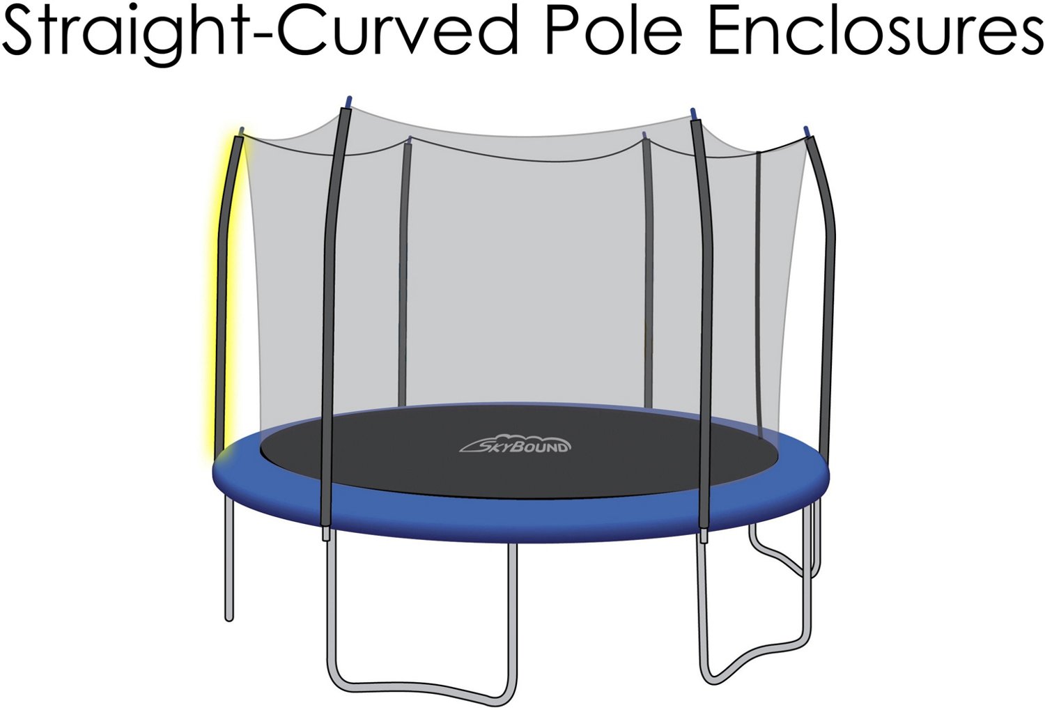 SkyBound 12 ft Round Trampoline Net Academy