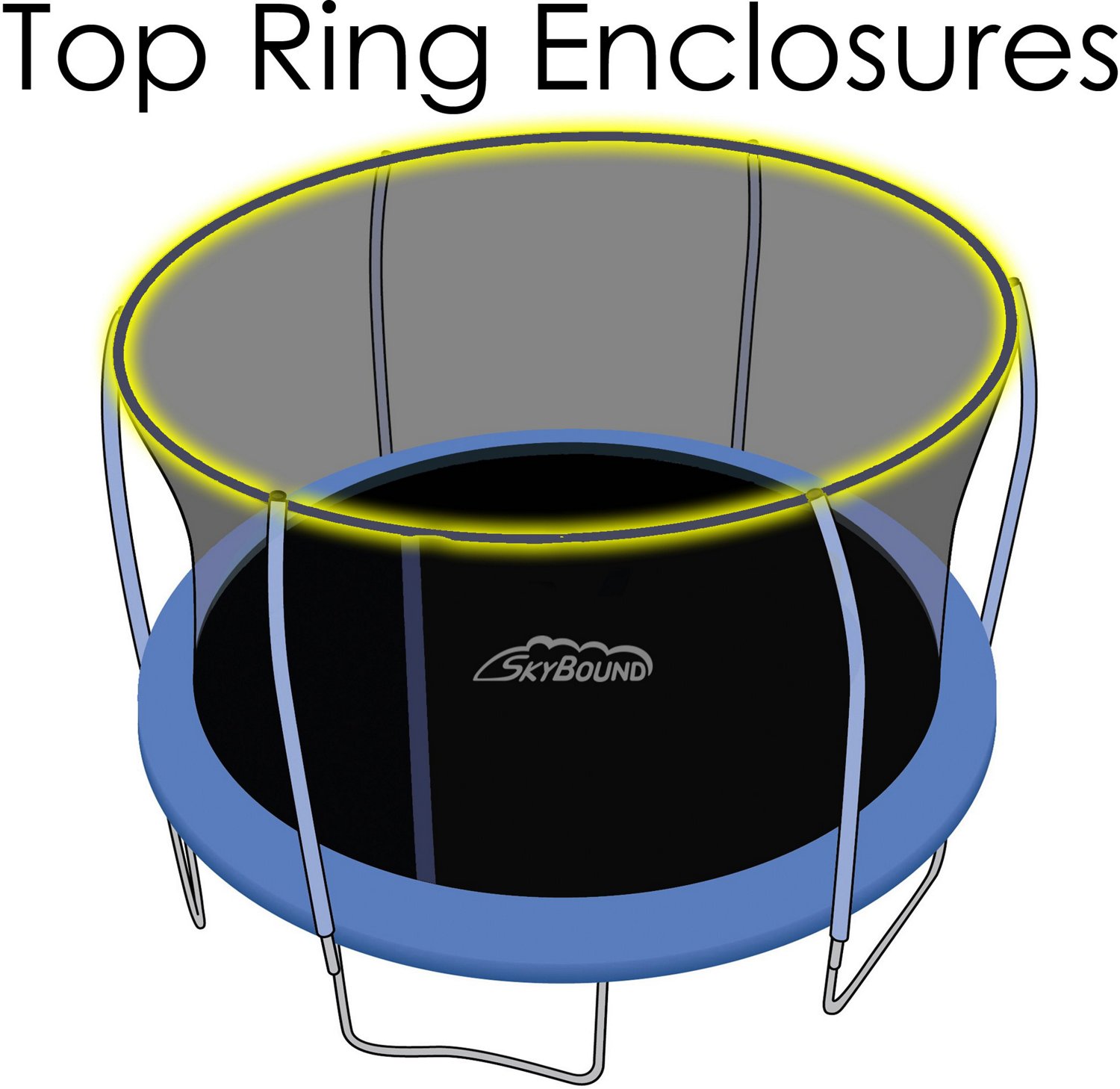 SkyBound 15 ft Trampoline Net Academy