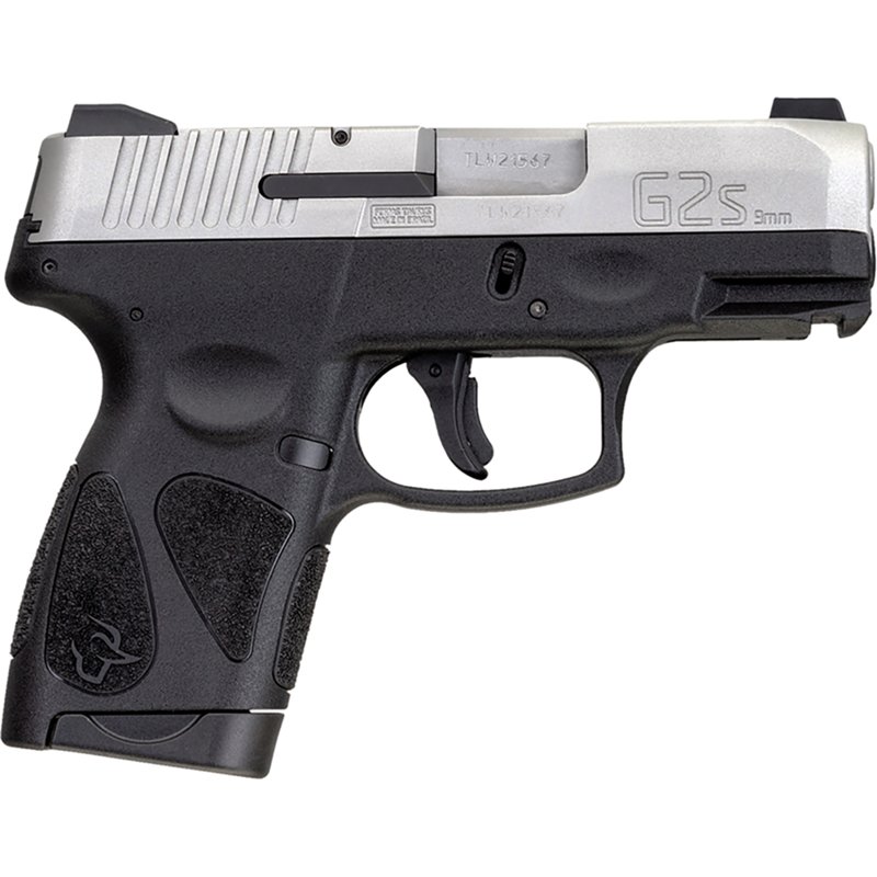 Taurus G2s Semi-Auto Pistol with Manual Safety - 9mm - Stainless/Black