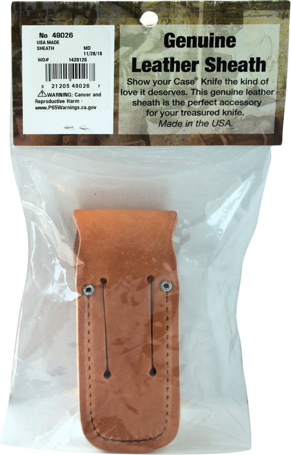 WR Case & Sons Cutlery Co Medium Leather Pocket Knife Sheath                                                                     - view number 4
