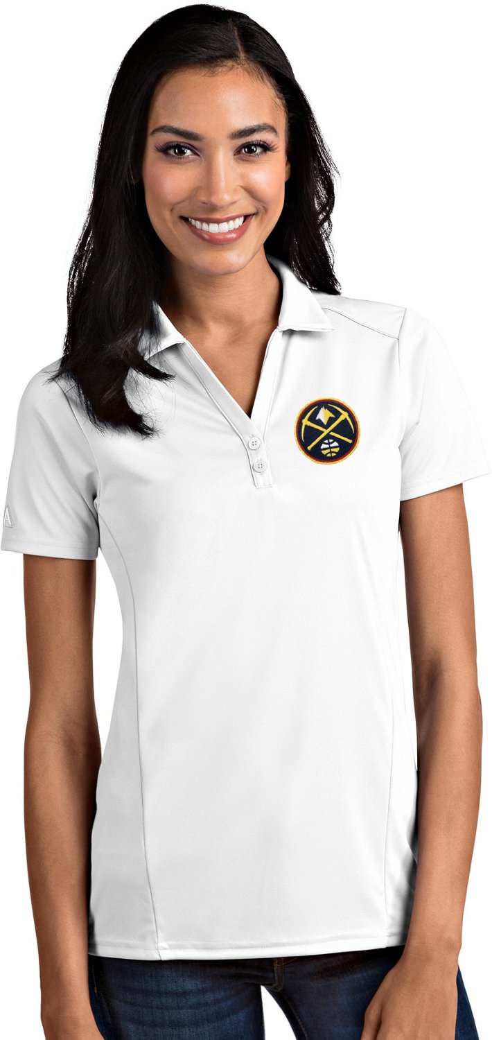Antigua Women's Denver Nuggets Tribute Polo Shirt Academy