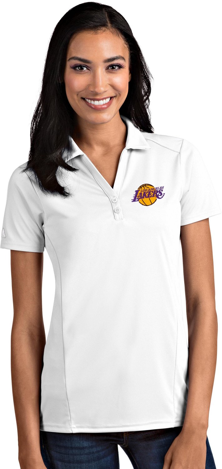 Antigua Women's Los Angeles Lakers Tribute Polo Shirt