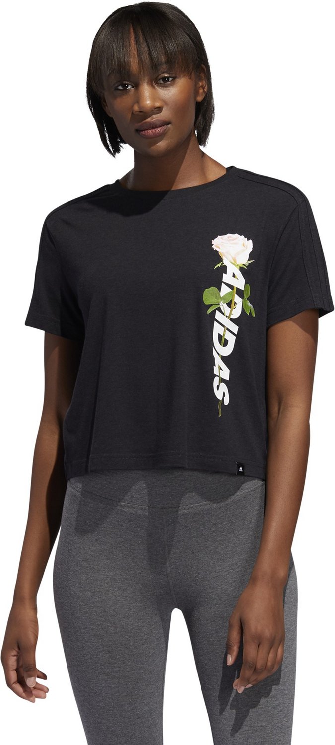 adidas Women's Work In Progress Floral Essentials Graphic T-shirt - view number 2