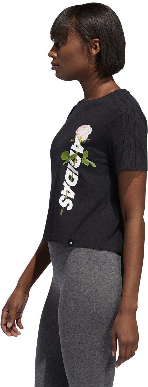 adidas Women's Work In Progress Floral Essentials Graphic T-shirt - view number 4