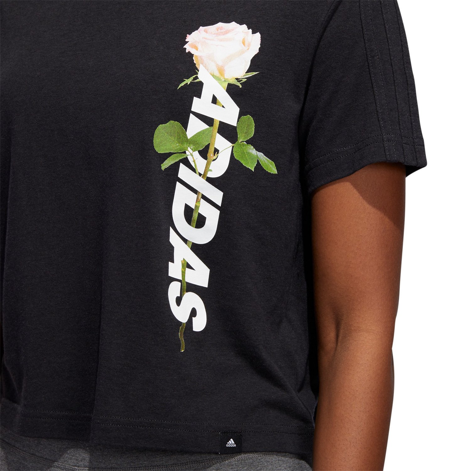 adidas Women's Work In Progress Floral Essentials Graphic T-shirt - view number 7