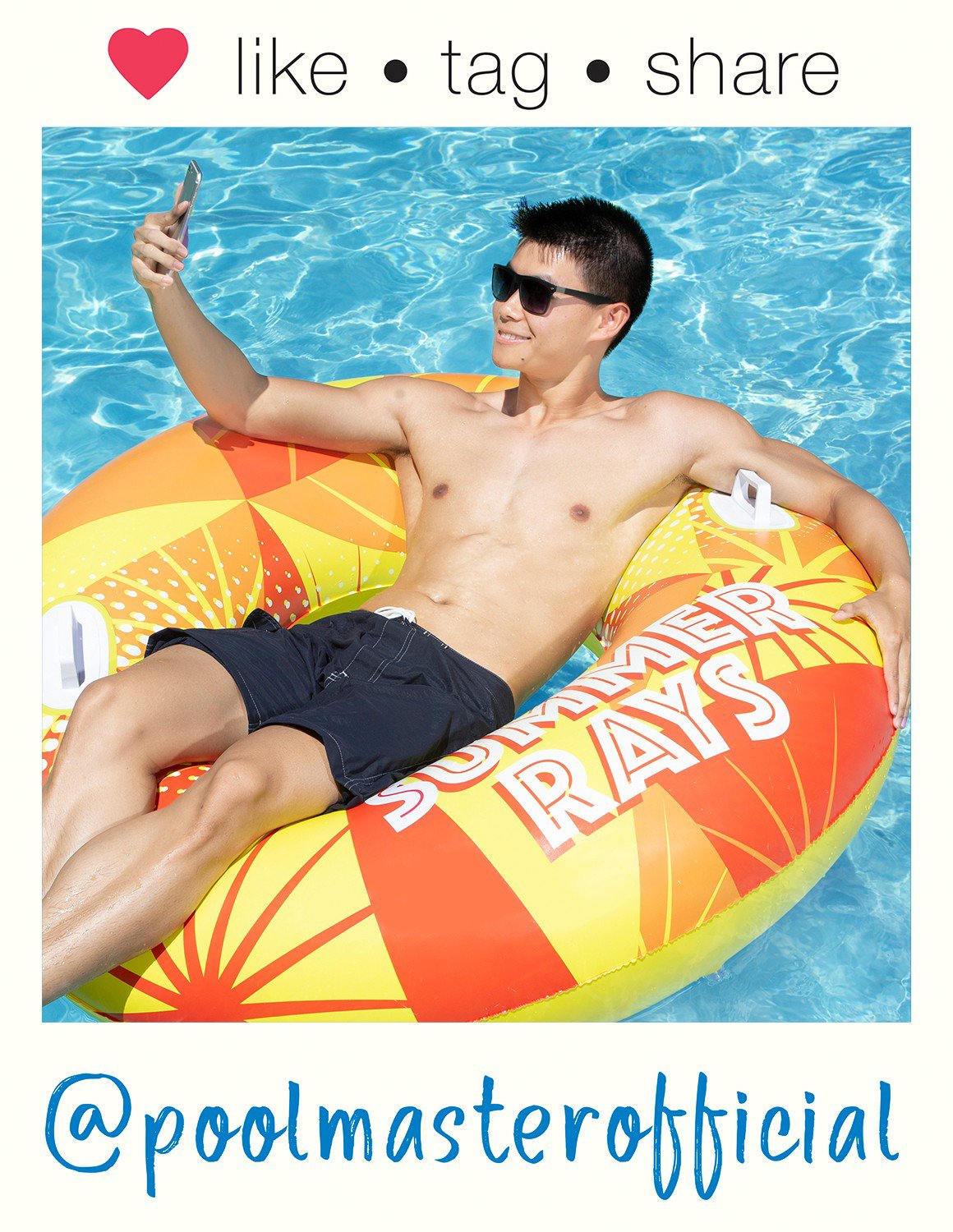 Poolmaster 54 in Summer Rays Sport Pool Float                                                                                    - view number 8